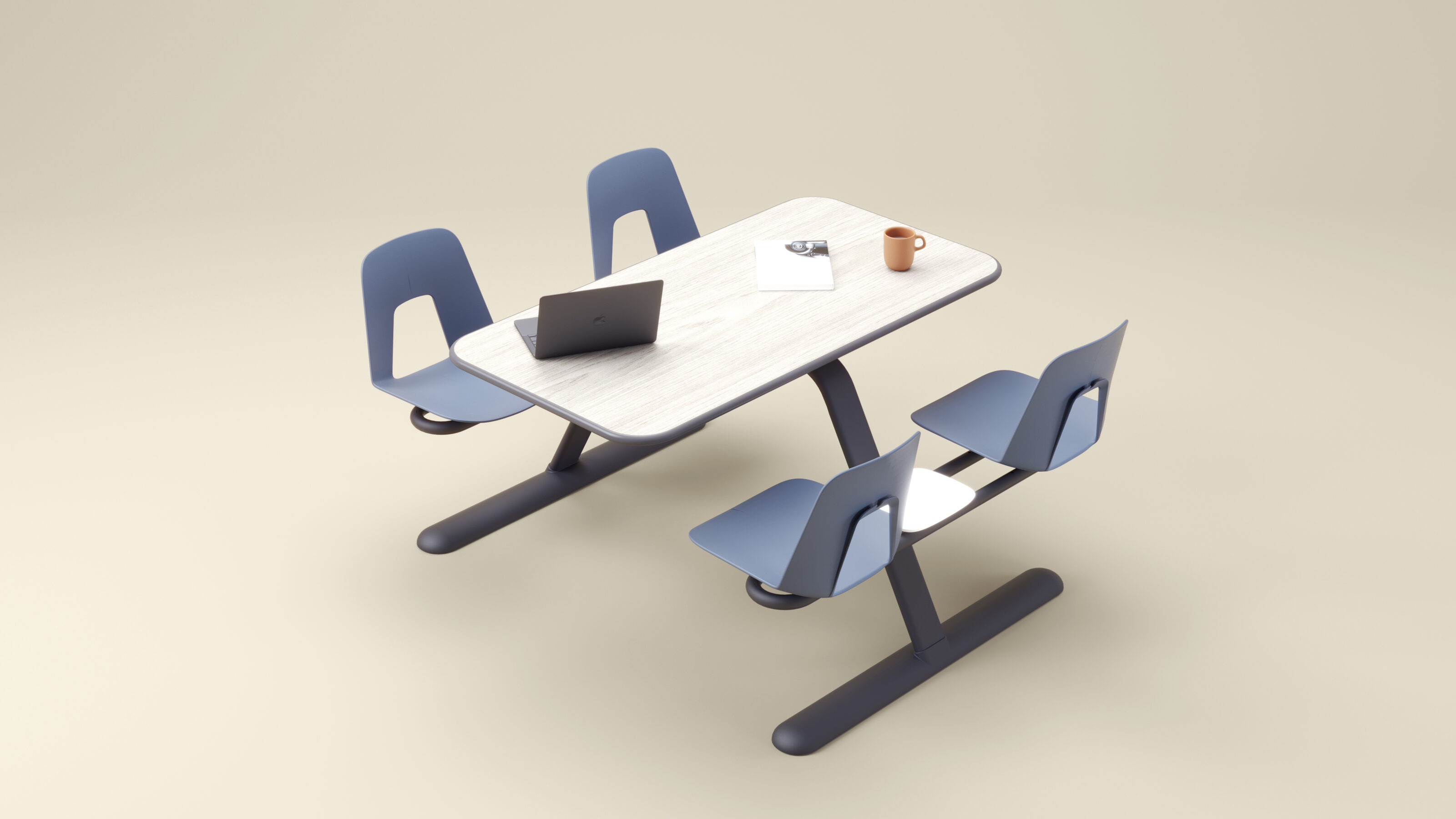 PANCA canteen table designed by CB Design Lab for MINYI