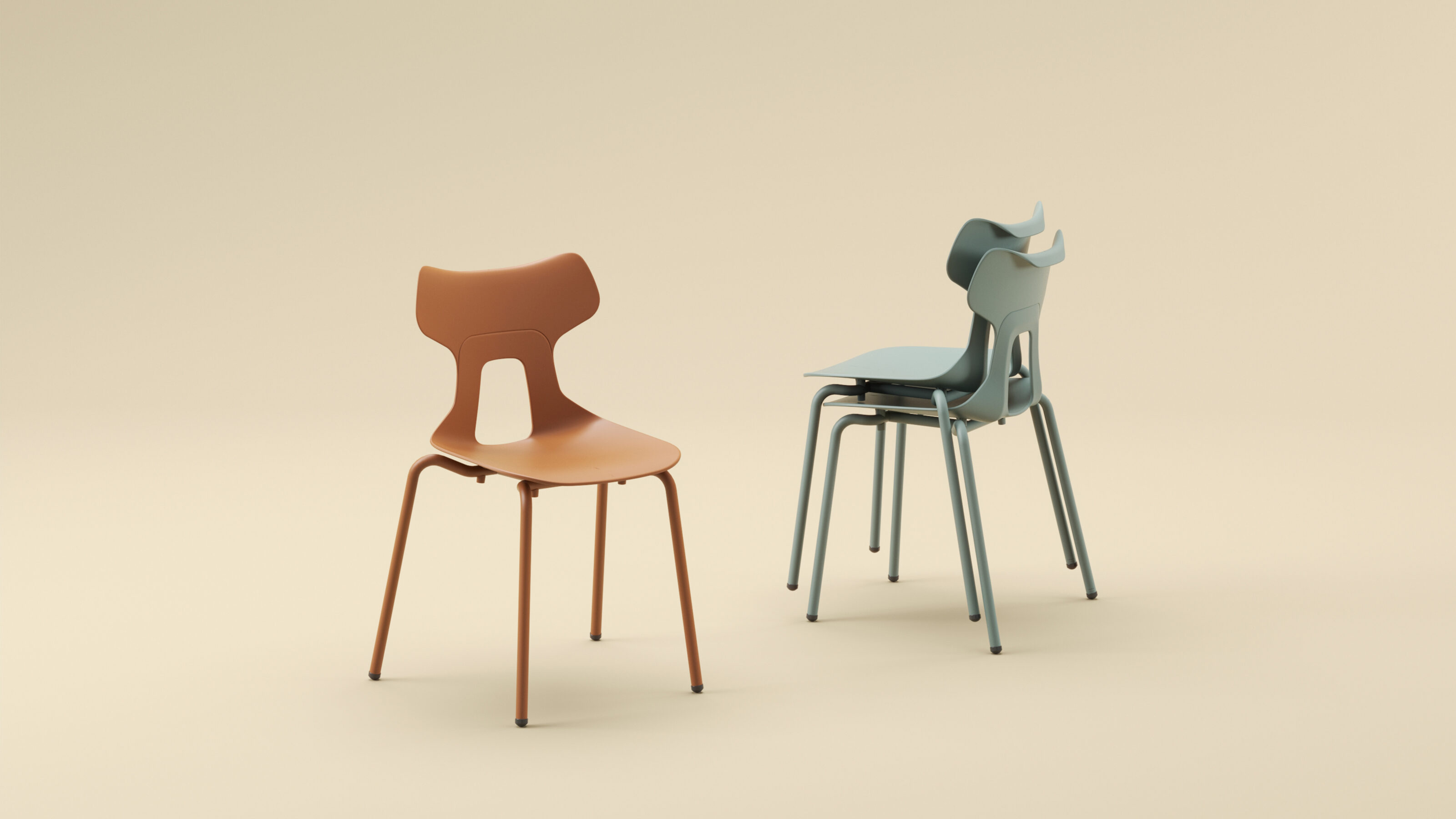 ALBA plastic chair designed by CB Design Lab for Minyi