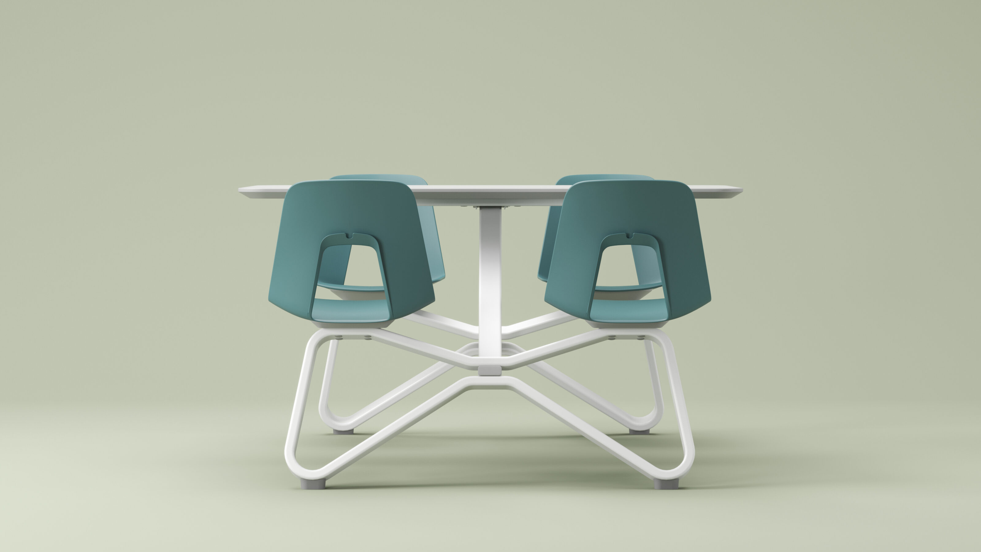 BOW canteen table designed by CB Design Lab for Minyi