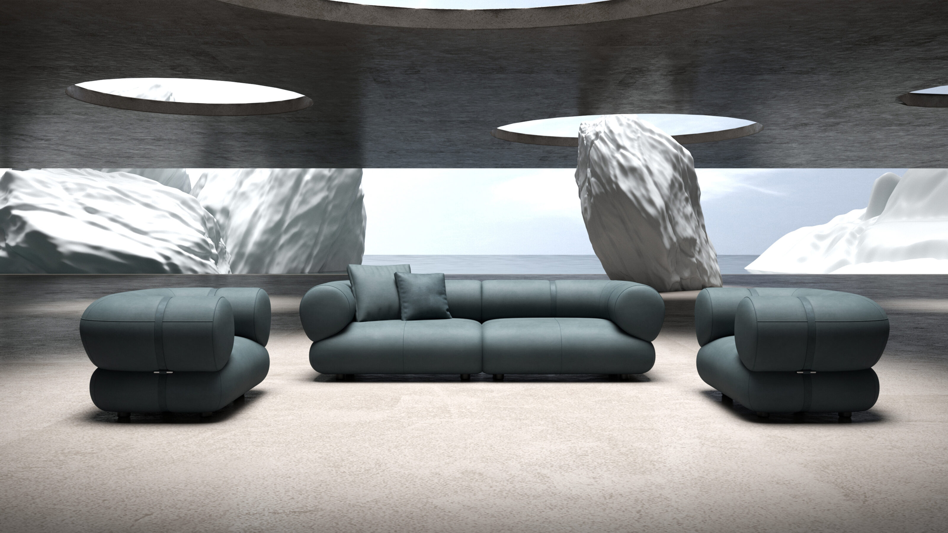 DAMLA sofa designed by CB Design Lab for Kuka Home Italia