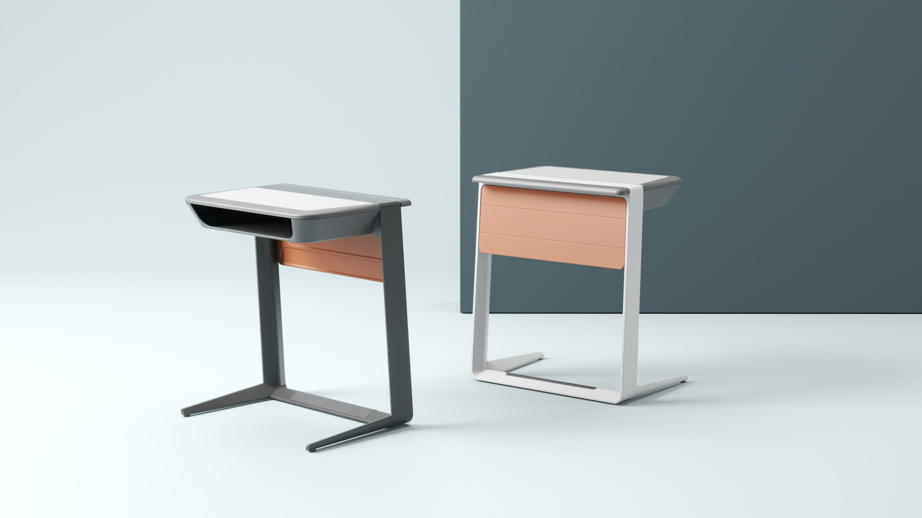 LOOP desk is designed by CB Design Lab for MINYI